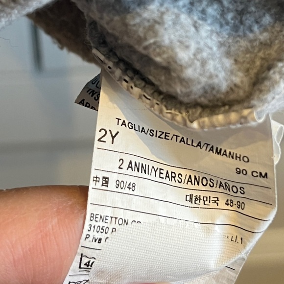 BENETTON 2Y zip hoodie - Picture 5 of 5